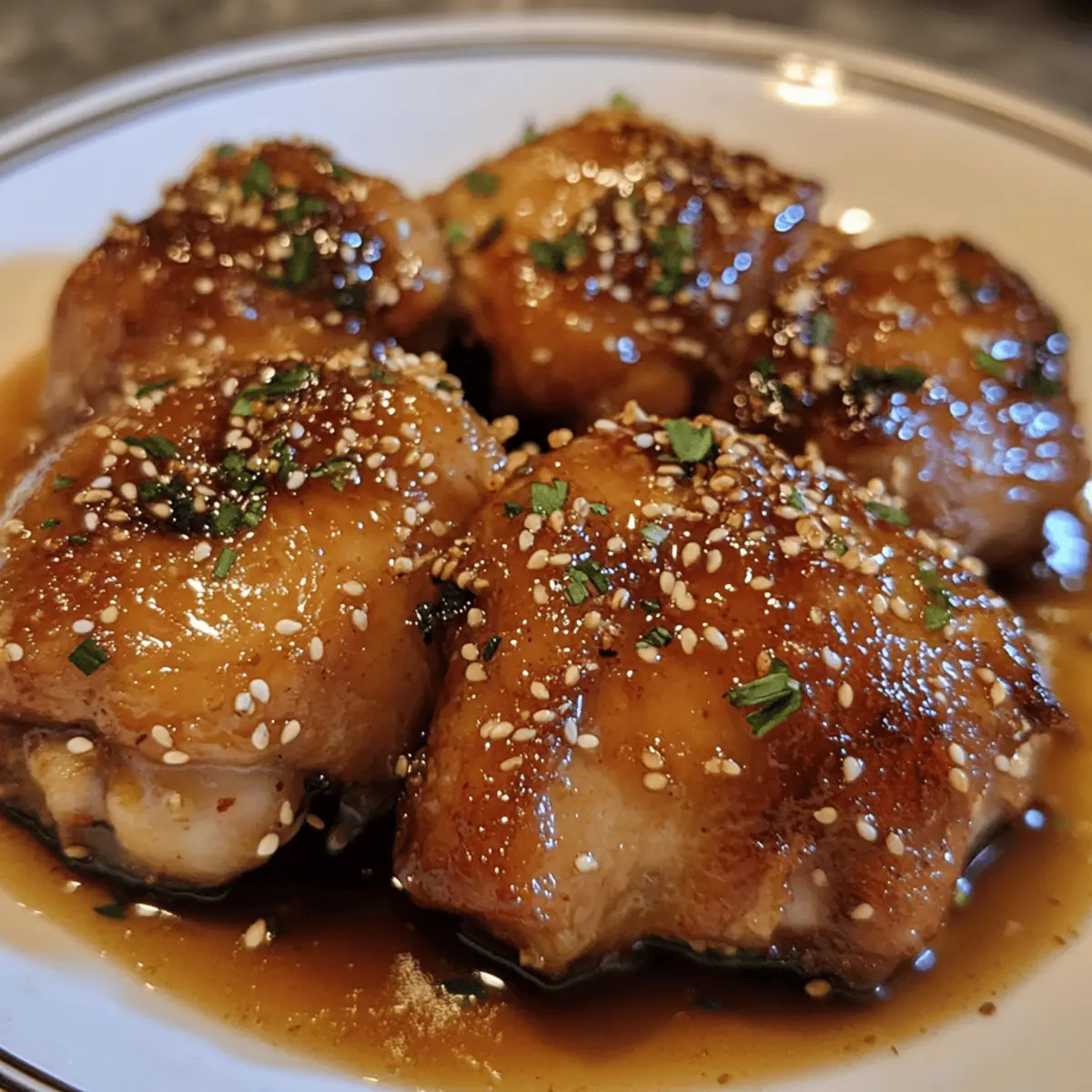 Baked Honey Soy Chicken Thighs