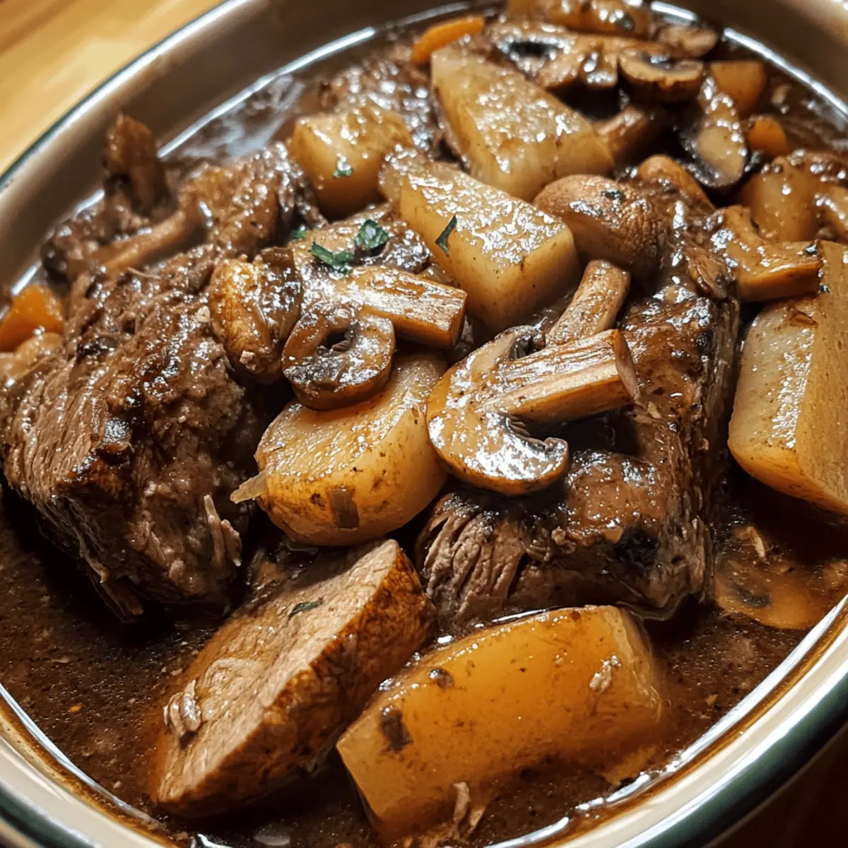 Beef and Mushroom Pot Roast