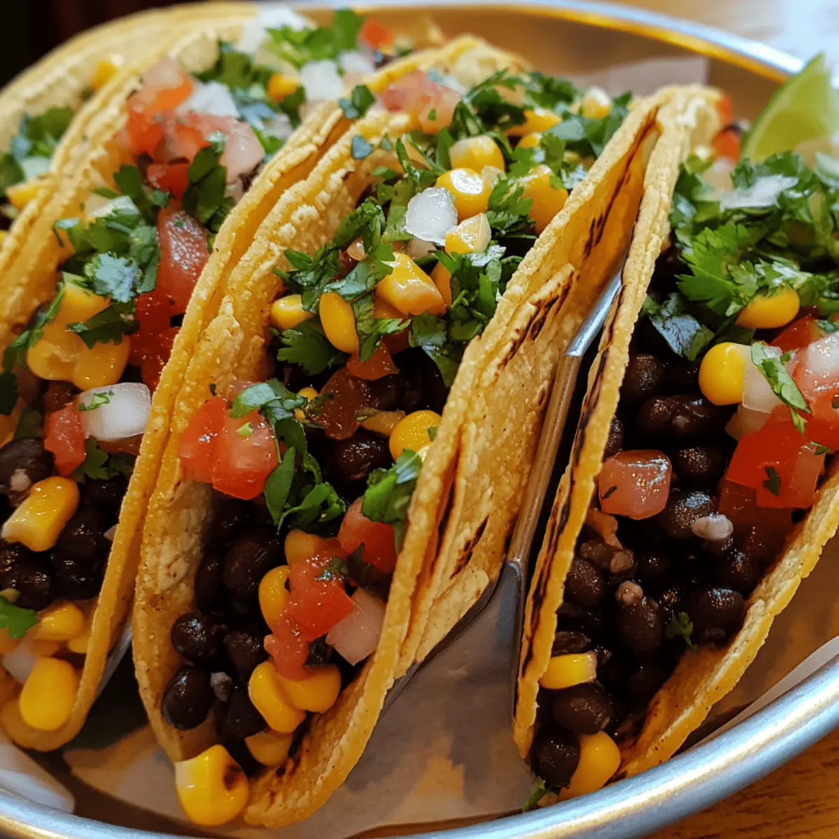 Black Bean and Corn Tacos