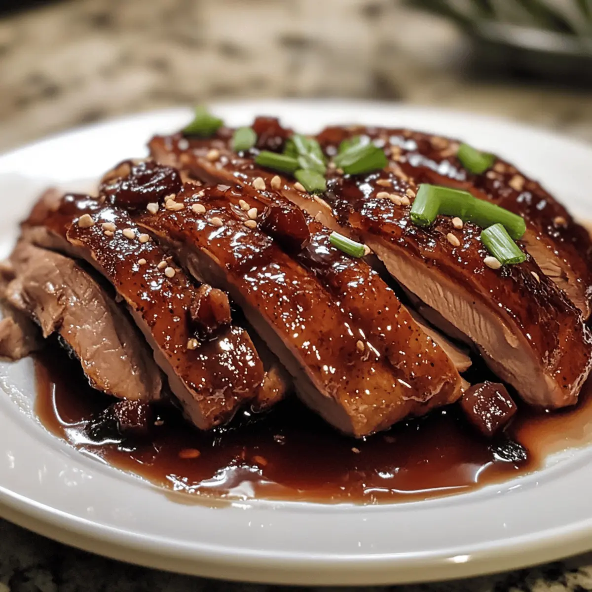 Five Spice Roasted Duck with Plum Glaze