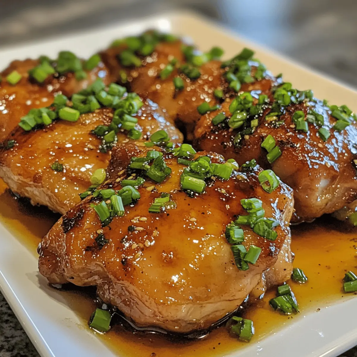 Honey Garlic Chicken Thighs
