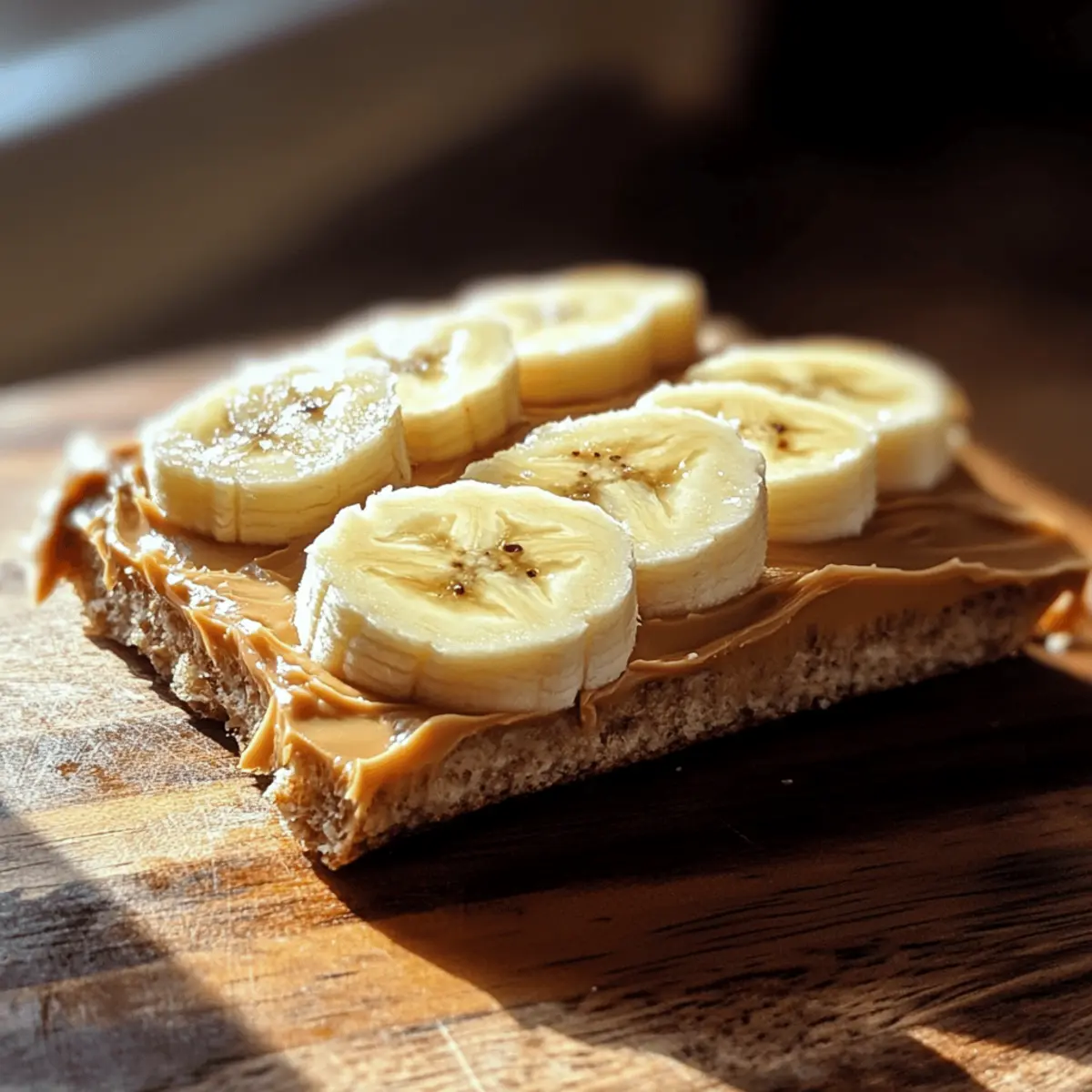Peanut Butter and Banana Slices