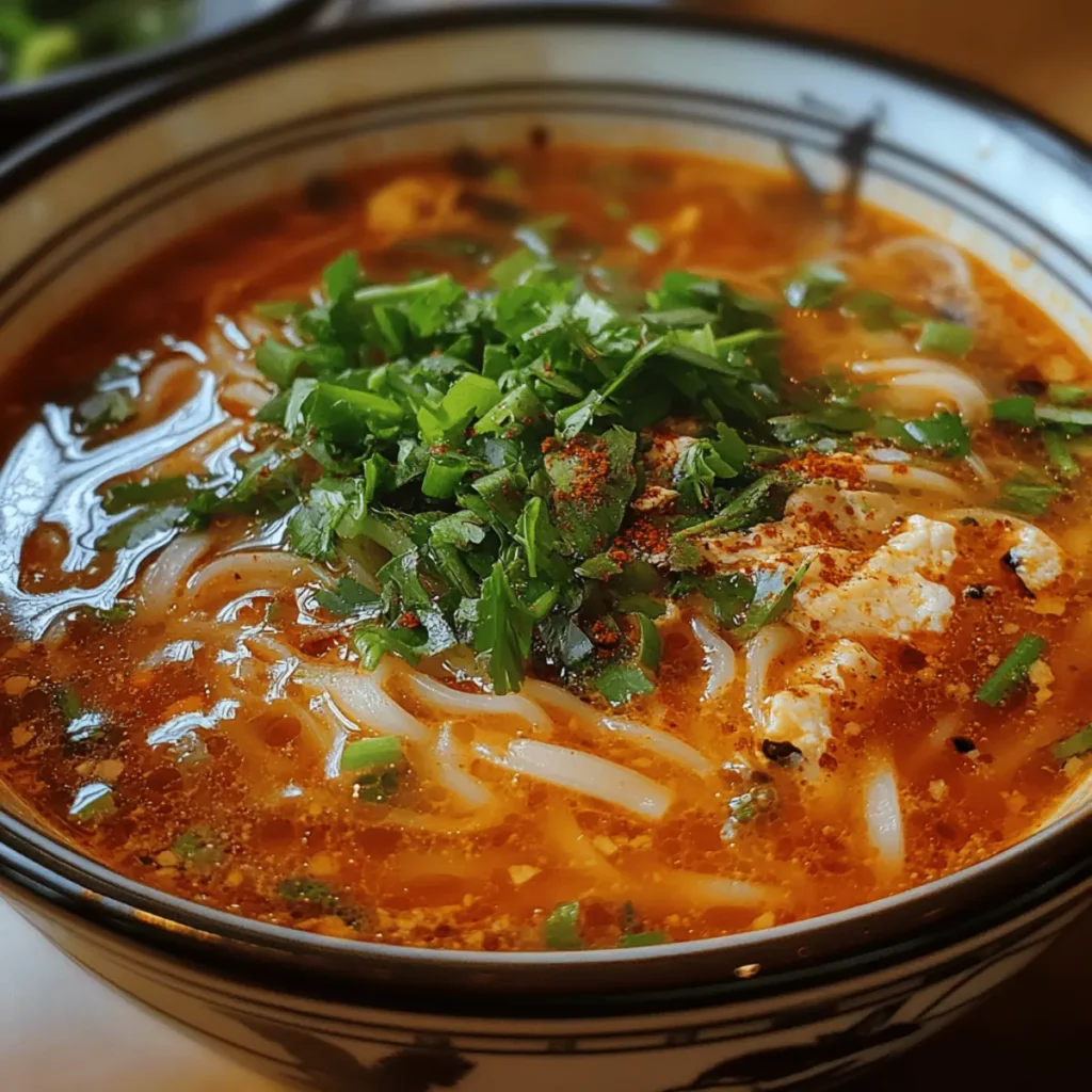Spicy Noodle Soup