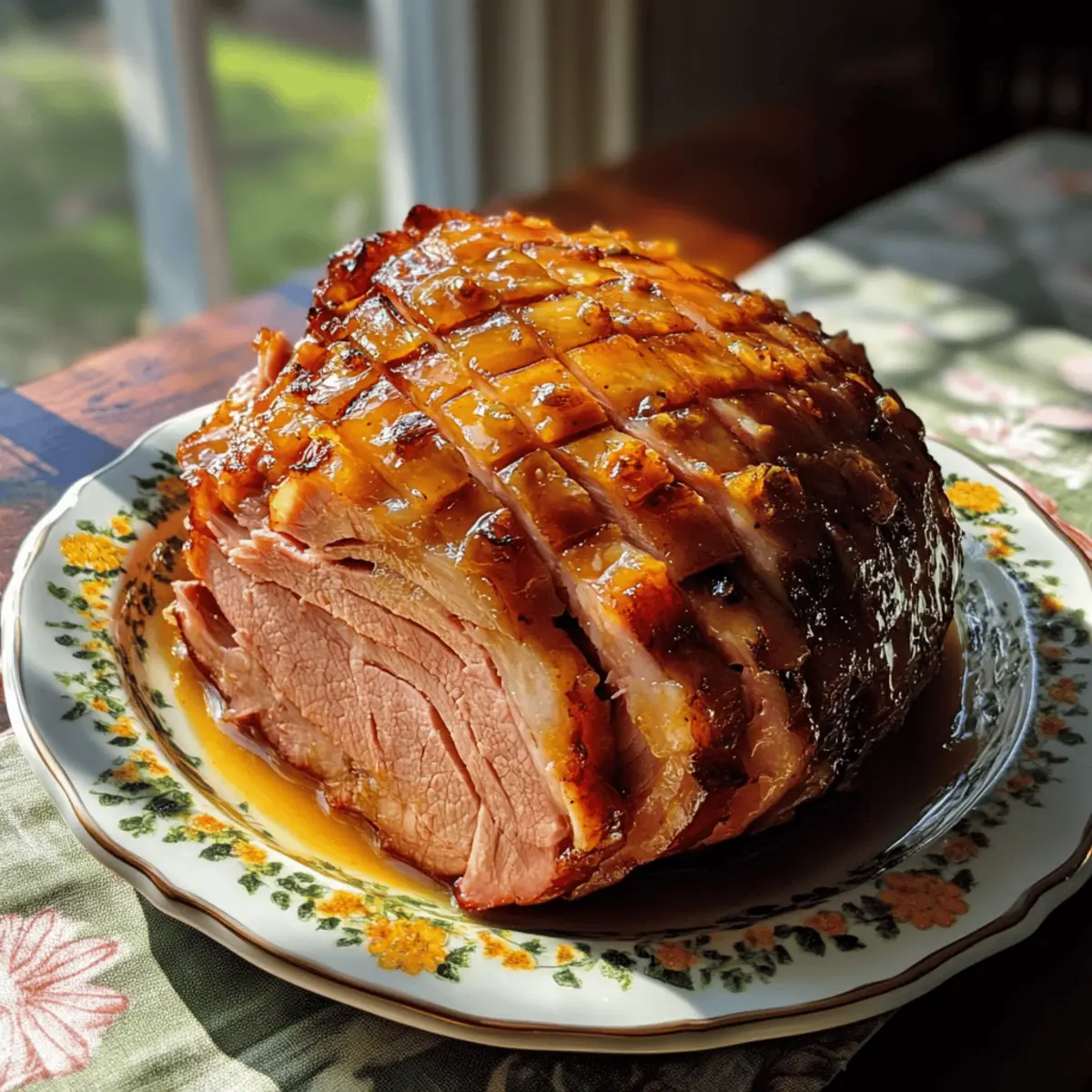 Ginger and Orange Glazed Ham