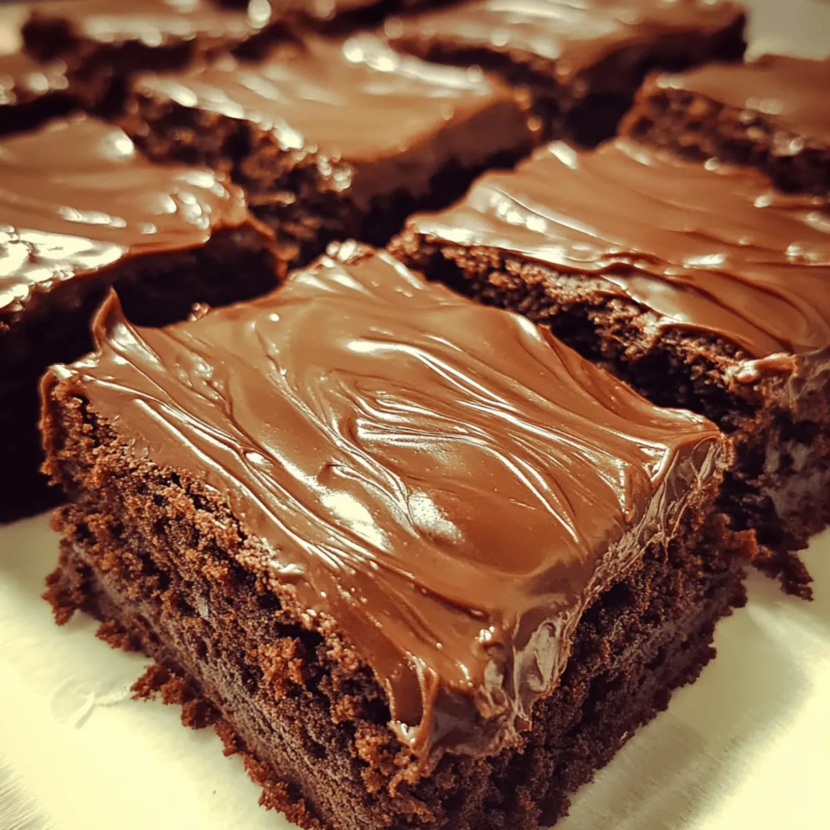 Brownies with Fudge Frosting