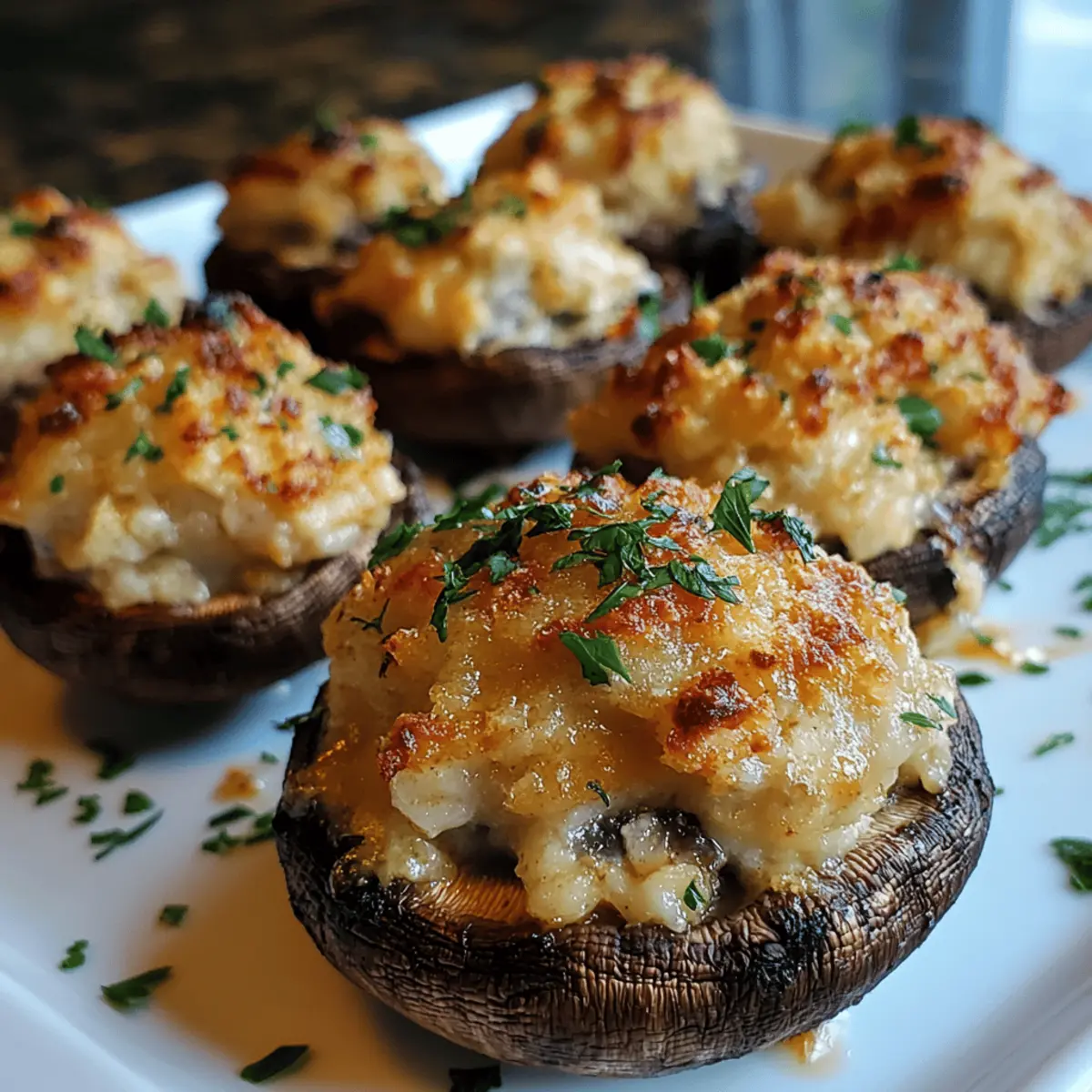 Crab Stuffed Mushrooms