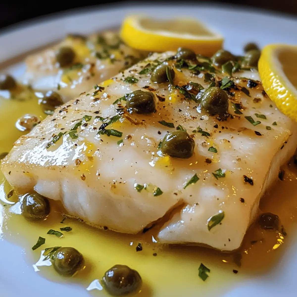 Cod with Lemon and Capers
