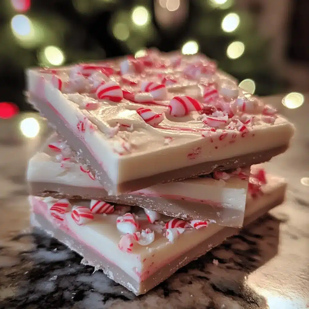Vegan Candy Cane Bark