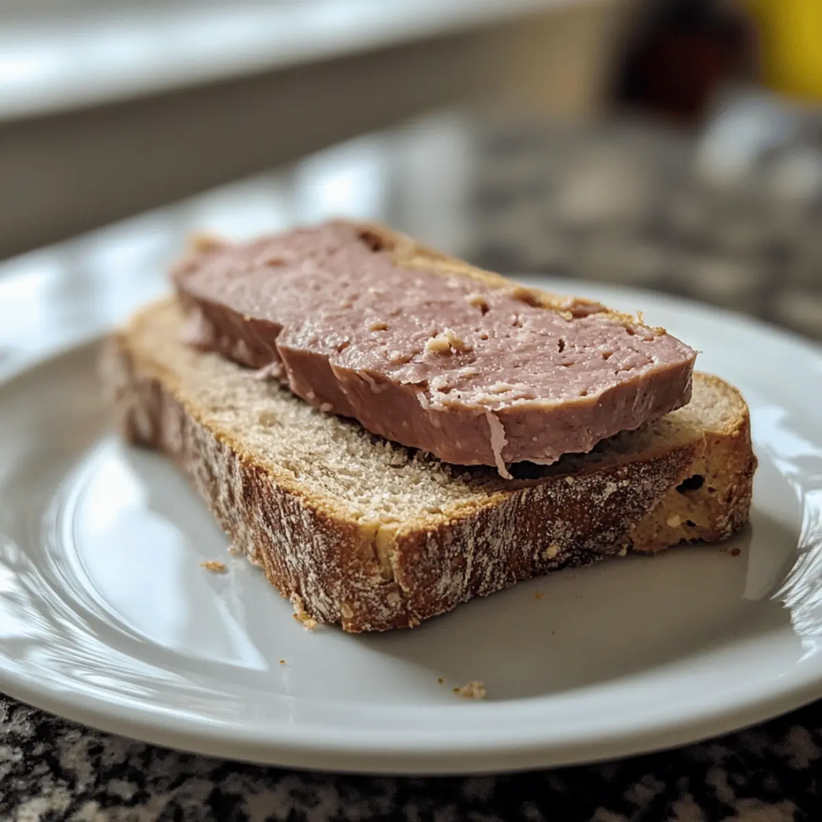 Liverwurst on Rye Bread