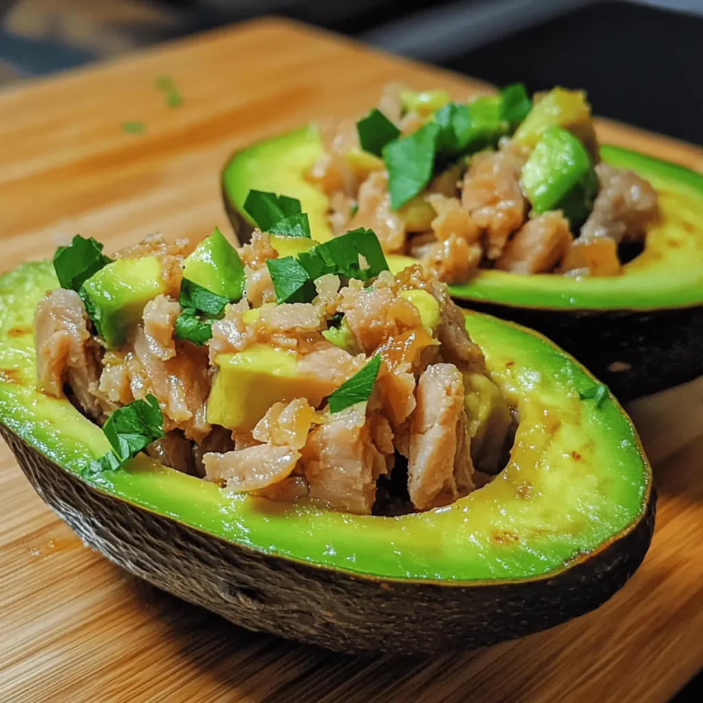 Tuna Stuffed Avocados
