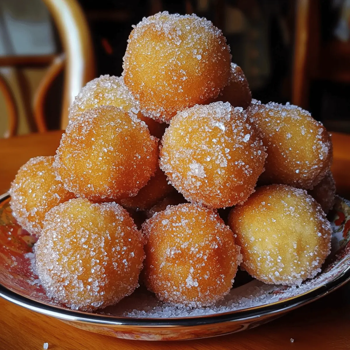 Buñuelos with Sugar