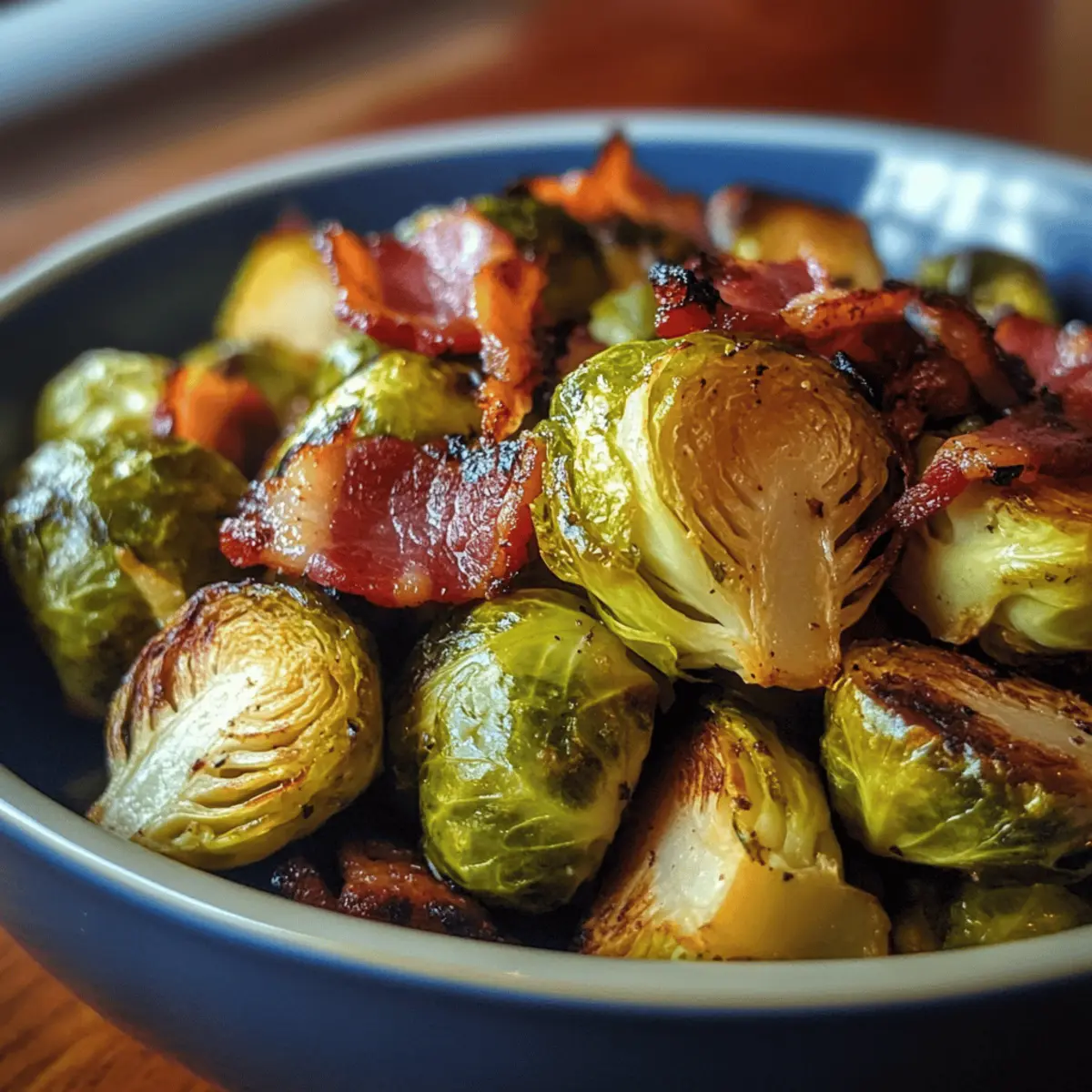Roasted Brussels Sprouts with Bacon