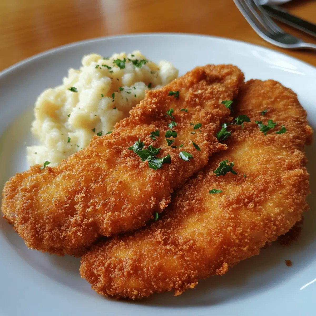 Chicken Schnitzel (Breaded and Fried)