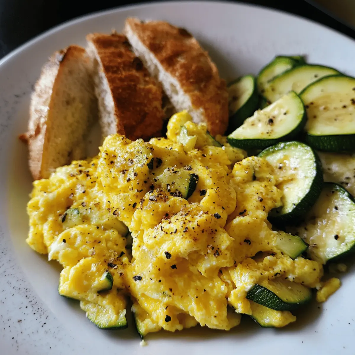 Scrambled Eggs with Zucchini