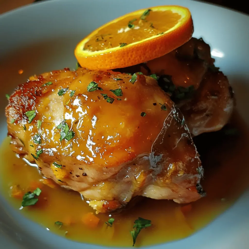 Chicken with Orange Glaze