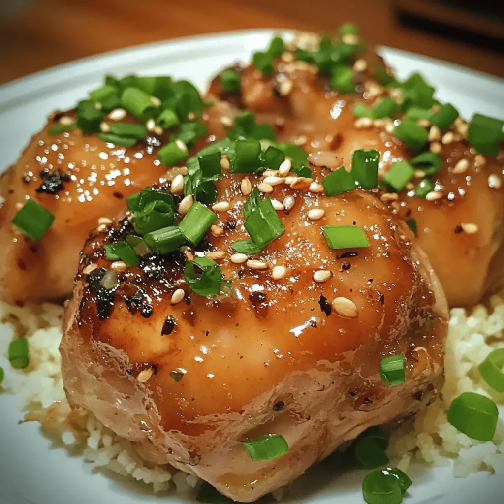 Slow Cooker Sesame Chicken Thighs